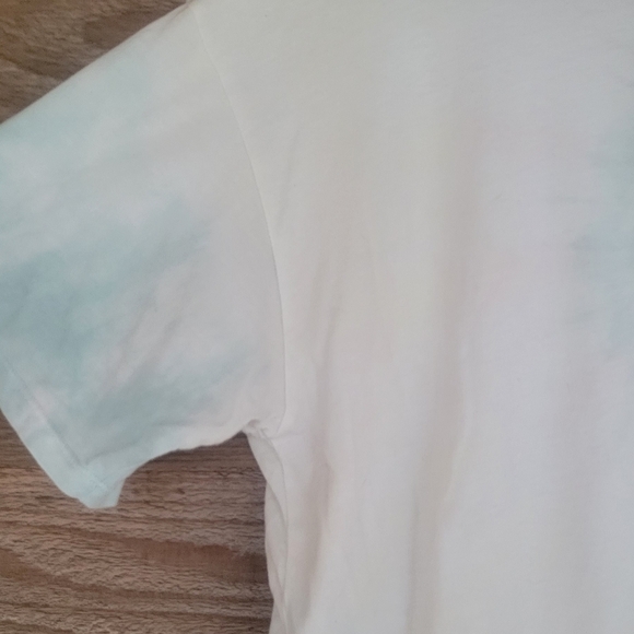 American Eagle White Cropped Tie Dye Tee Size XSmall - Picture 3 of 5